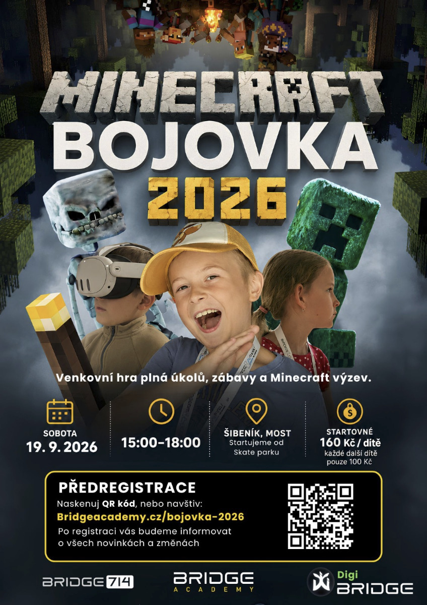 Minecraft Film Studio Bojovka 2026 v Mostě
