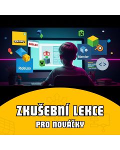 Zkušební individuální online lekce pro děti – Minecraft, Roblox a Blender