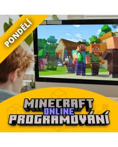 Online programování v Minecraftu - 15 lekcí. Pondělí 17:30 - 18:45 hodin