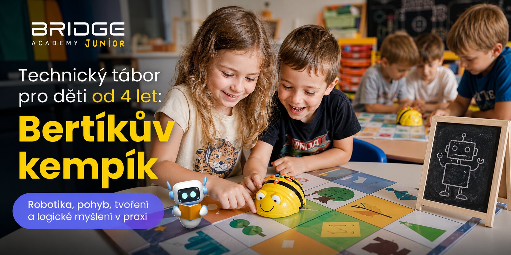 Technický tábor pro děti od 4 let: Bertíkův kempík