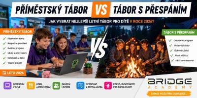 Příměstský tábor nebo tábor s přespáním? Jak vybrat nejlepší letní tábor pro dítě v roce 2026