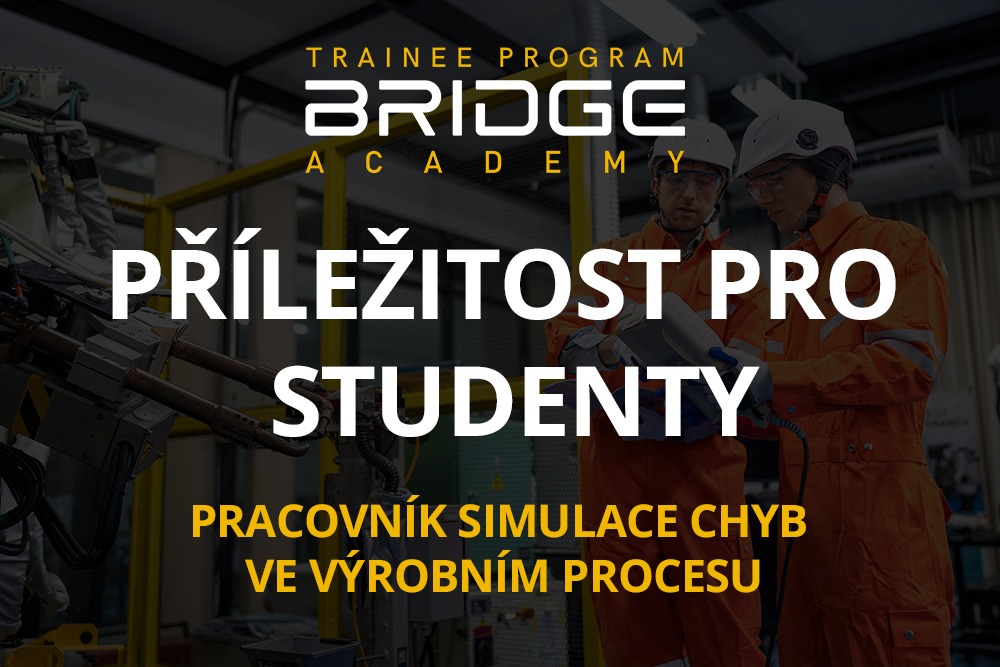 Příležitost pro studenty - Pracovník simulace chyb ve výrobním procesu