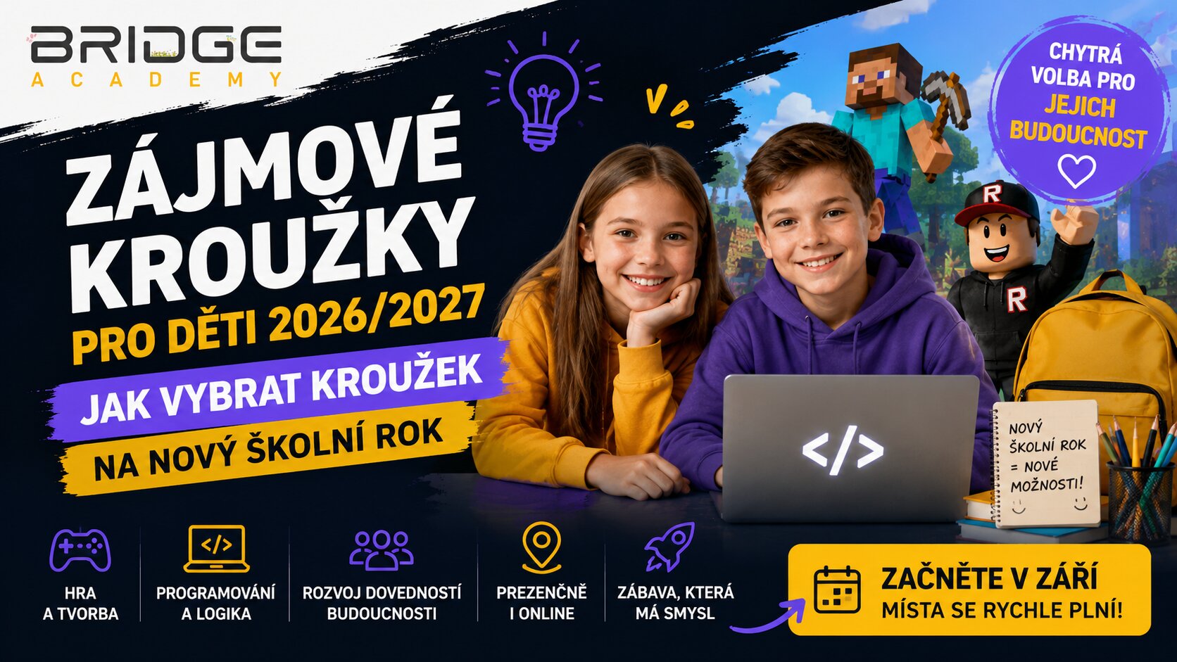 Zájmové kroužky pro děti 2026/2027: jak vybrat kroužek na nový školní rok